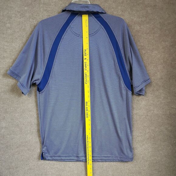 Shark Greg Norman 1/4 Zip Polo Tasso Elba Men's Large Slim Fit Golf Shirt - Picture 10 of 11